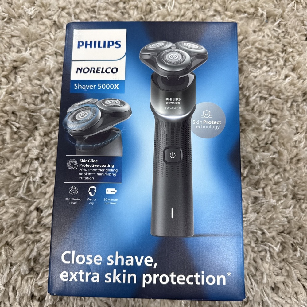 Philips Norelco Shaver 5000X Series X5004/84 Wet Dry Electric Shaver Black